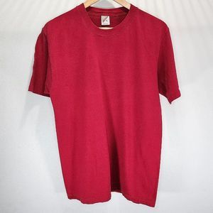 Jerzees Vintage Cotton Single Stitch USA Made Shirt Red Blank 90s‎ Rare Size XL